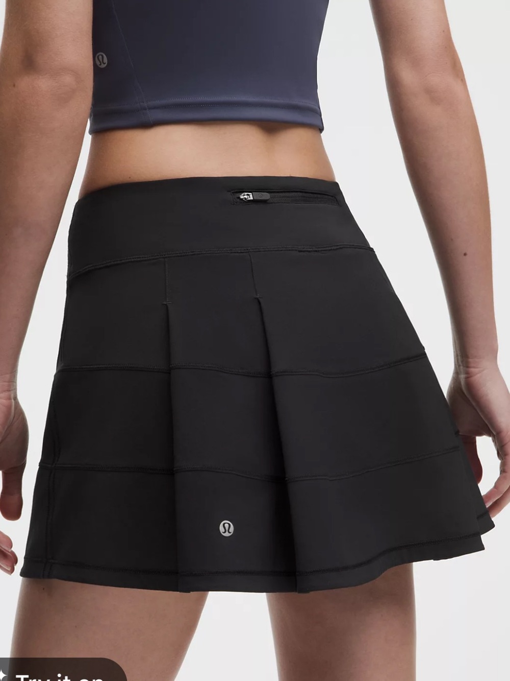 Lululemon Pace Rival Mid-Rise Skirt Skort Black Size 2